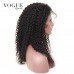 Kinky Curly 250 Density Lace Front Wig Human Virgin Hair For Black Women